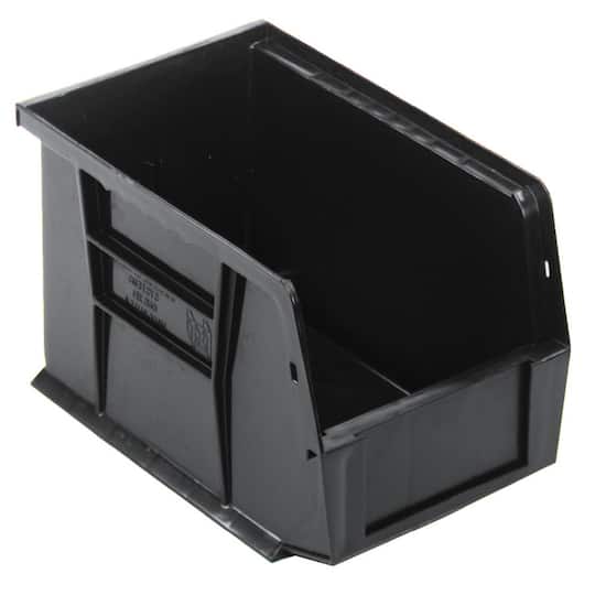 Quantum Storage Systems® Black 9.25" x 6" x 5" ULTRA Stack & Hang Bin